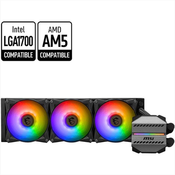 MSI Liquid Cooler MAG CORELIQUID M360 360mm Aluminum MSI Liquid Cooler MAG CORELIQUID M360 360mm Aluminum